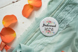 Custom Badges, Magnets, Keyrings or Mirrors for Hen Do - Floral Arrow