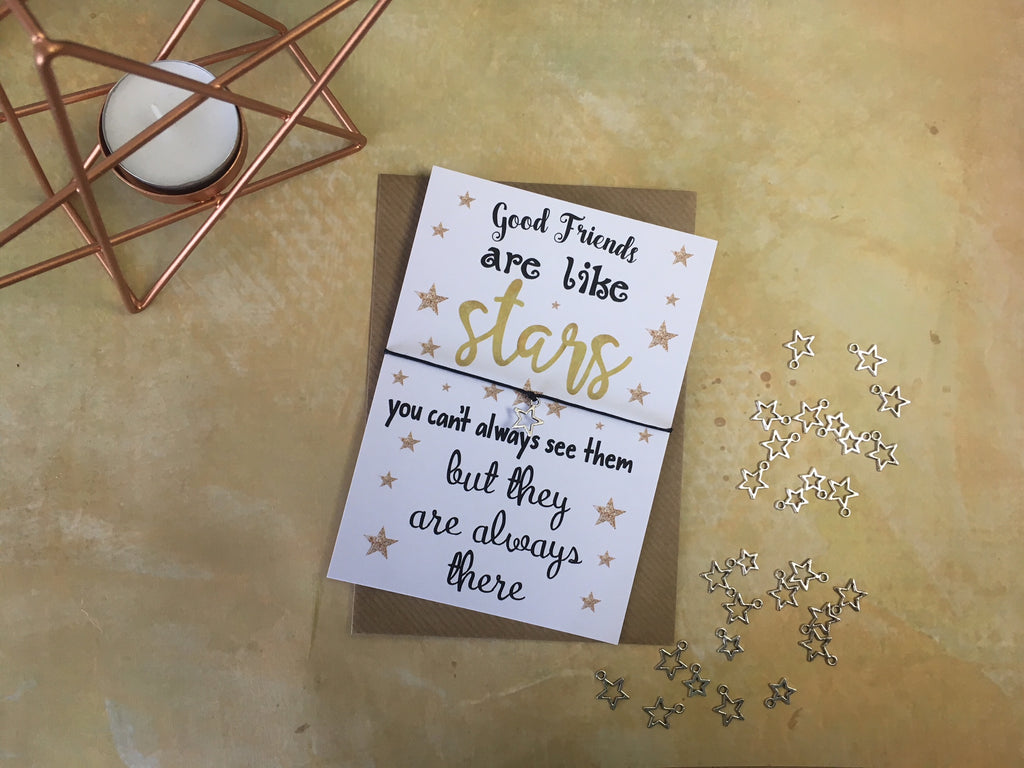 Good friends are like stars bracelet 2025