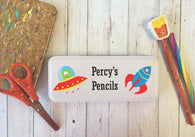 Personalised Pencil Tin Space