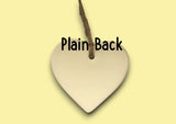 Ceramic Hanging Heart - Fiancees like you are precious and few