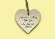 Ceramic Hanging Heart - Dance Teachers like you are precious and few