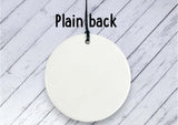 Pregnancy Reveal Gift for Nan - Marble Ceramic circle