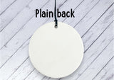 Pregnancy Reveal Gift for Brother - Floral Ceramic circle
