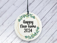 Happy New Home Gift 2022 - Botanical Ceramic circle