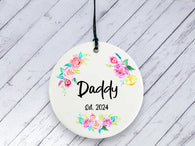 Daddy Est Floral Ceramic circle