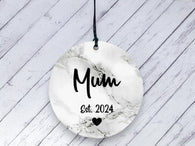 Mother's Day Gift  - Mum Marble Ceramic circle