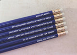 Personalised Printed Pencils - Choice of colours