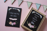 Premature Baby Journey Cards ® - Chalkboard Floral