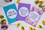 Bright Floral Breastfeeding Journey Cards ®