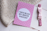 Bright Floral Premature Baby Journey Cards ®