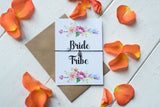 Wish Bracelet, Badge, Magnet or Keyring - Bride Tribe - Floral Arrow