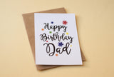 A6 postcard print - Birthday Dad