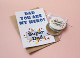 A6 postcard print - Dad My Hero