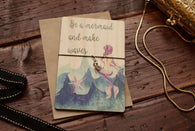 Printed Wooden Wish Bracelet - Mermaid