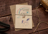Printed Wooden Wish Bracelet Be a Unicorn