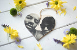 Printed Wooden Photo Heart