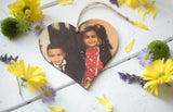 Printed Wooden Photo Heart