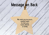 Wooden Star Ornament - Dads Are Like Stars