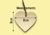 Ceramic Hanging Heart - Maths Teachers like you are precious and few