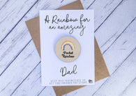 Wooden pocket rainbow for an amazing Dad