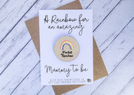 Wooden pocket rainbow for an amazing Mummy to be