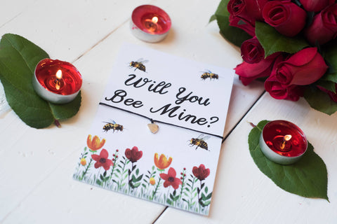 A6 Postcard Print Will You Bee Mine? Valentines Day