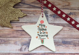 Ceramic Hanging Star - Merry Christmas to an amazing Nana