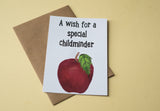 A6 Postcard Print - Childminder Apple