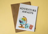 A6 postcard print - Adventure Awaits