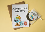 A6 postcard print - Adventure Awaits