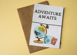 A6 postcard print - Adventure Awaits