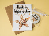 A6 postcard print - Helping Me Shine