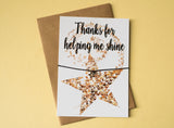 A6 postcard print - Helping Me Shine