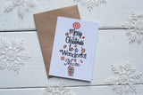 Christmas Tree Mum A6 Postcard