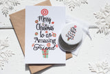 Christmas Tree Friend A6 Postcard