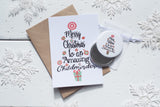 Christmas Tree Childminder A6 Postcard
