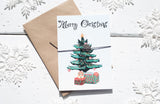 Merry Christmas Tree A6 Postcard