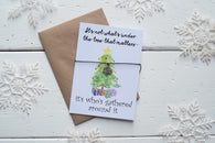 Christmas Gathered Around the Tree A6 Postcard