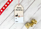 Reusable Gift Tag - Nutcracker Swans