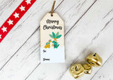 Reusable Gift Tag - Xmas Dinos