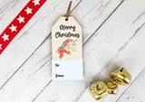 Reusable Gift Tag - Xmas Unicorn