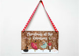 Christmas at the Personalised Hanging Xmas plaque - Nutcracker