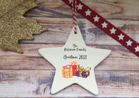 Ceramic Hanging Star Decoration Family personalised presents