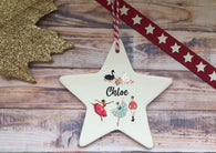 Copy of Ceramic Hanging Star Decoration - Nutcracker child's name