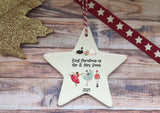 Copy of Ceramic Hanging Star Decoration - Nutcracker first xmas as mr & mrs