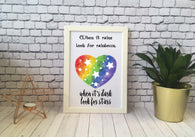 Card Print - Look For Rainbows