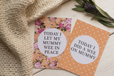 Bright Floral Alternative Baby Journey Cards ®