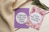 Bright Floral Baby Journey Cards ®