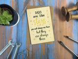 Printed Wooden Wish Bracelet - Dads Are Like Stars