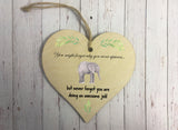 Wooden Heart Ornament - Elephant Upstairs